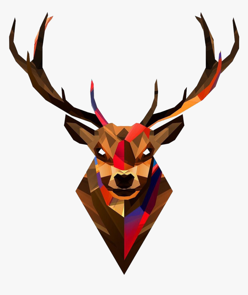 Detail Geometric Deer Nomer 10