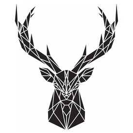 Detail Geometric Deer Nomer 12