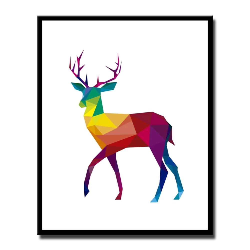 Detail Geometric Deer Nomer 14