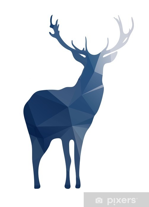 Detail Geometric Deer Nomer 15