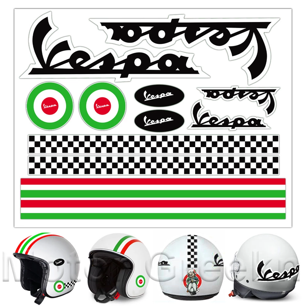 Detail Helm Aufkleber Retro Nomer 4