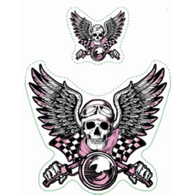 Detail Helm Aufkleber Retro Nomer 6