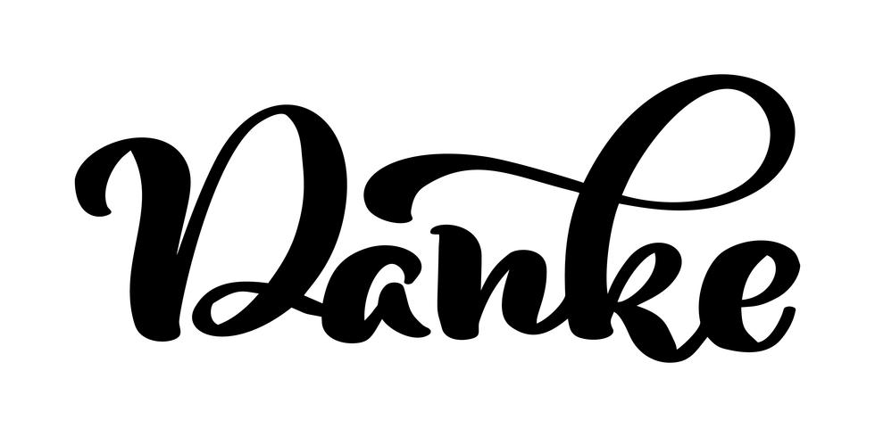 Kalligraphie Danke - KibrisPDR