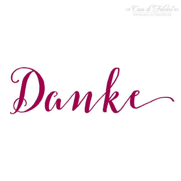 Detail Kalligraphie Danke Nomer 9