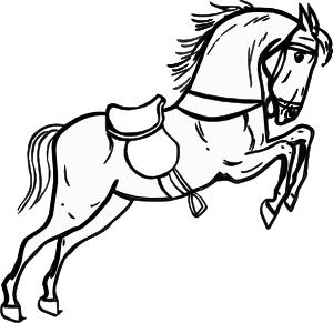 Detail Pferd Umriss Nomer 18