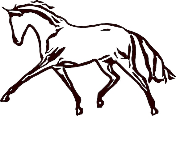 Detail Pferd Umriss Nomer 23