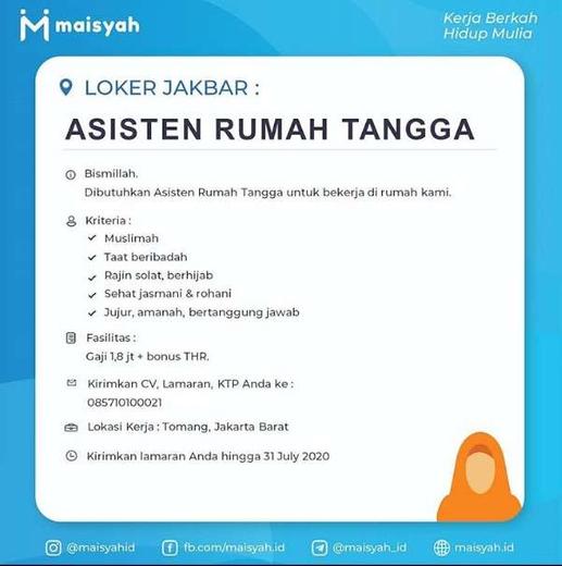 Loker Asisten Rumah Tangga - KibrisPDR