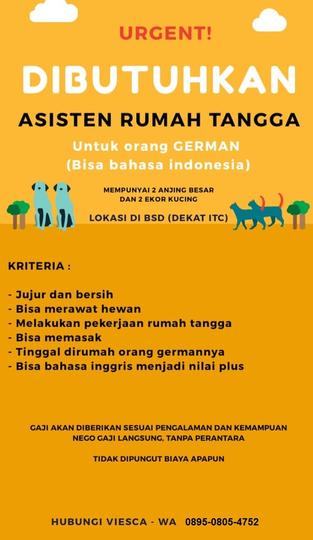 Detail Loker Asisten Rumah Tangga Nomer 2