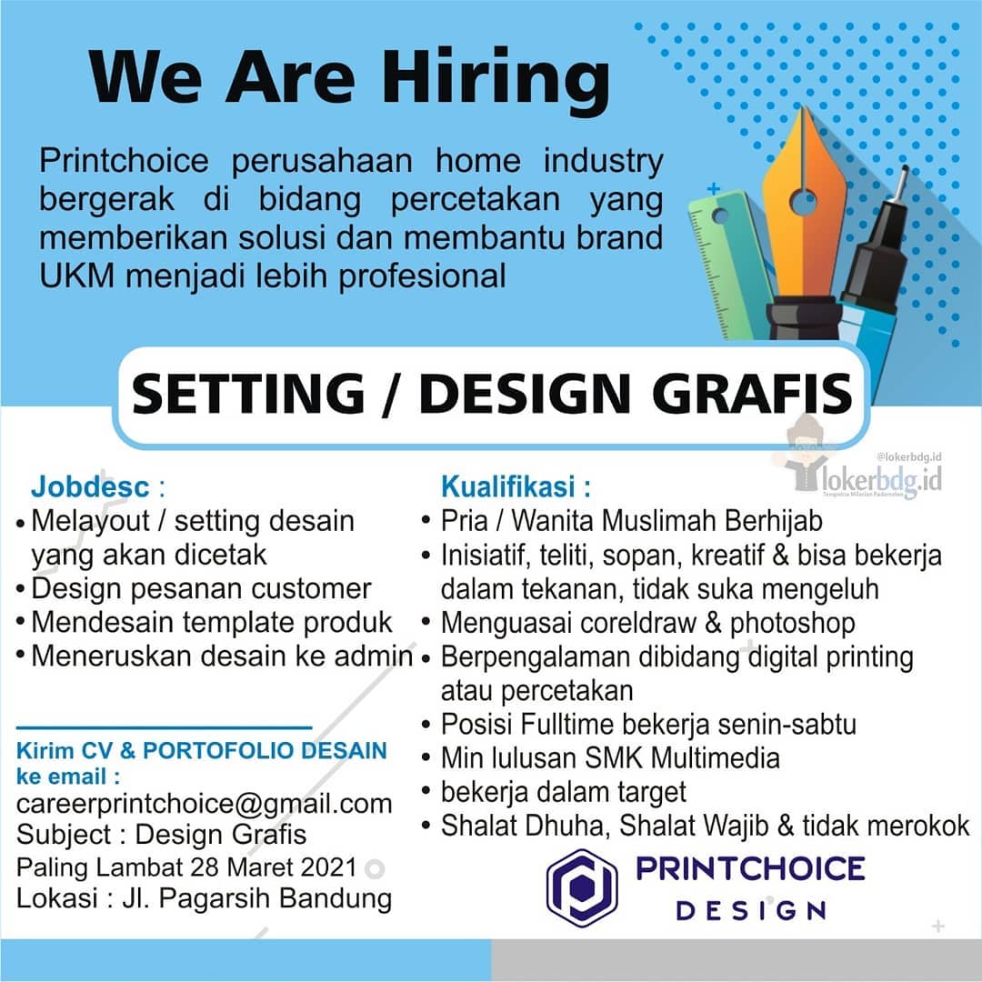 Detail Loker Desain Grafis Bandung Nomer 10