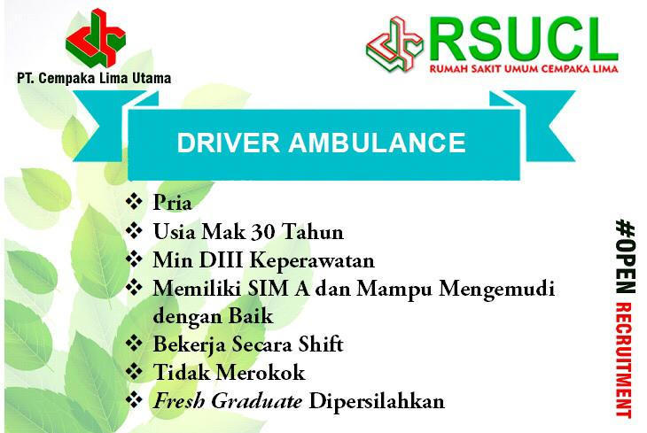 Detail Loker Driver Ambulance Rumah Sakit Nomer 2