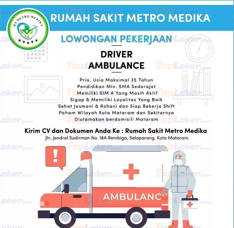 Detail Loker Driver Ambulance Rumah Sakit Nomer 25