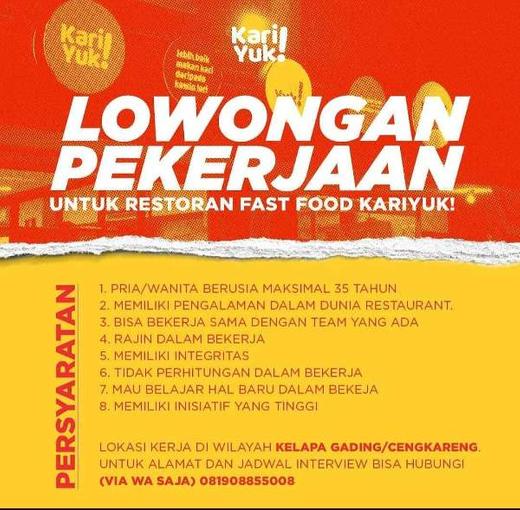 Detail Loker Rumah Makan Nomer 17