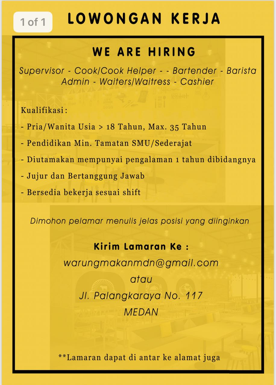 Detail Loker Rumah Makan Nomer 38