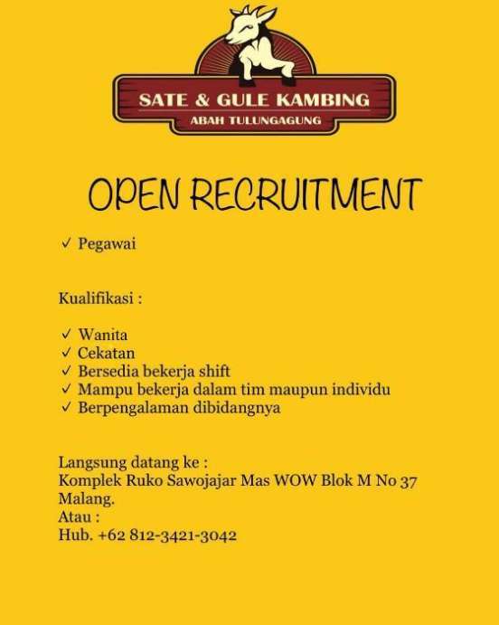 Detail Loker Rumah Makan Nomer 7