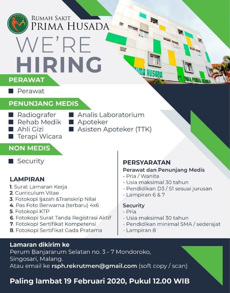 Detail Loker Rumah Sakit 2020 Nomer 31