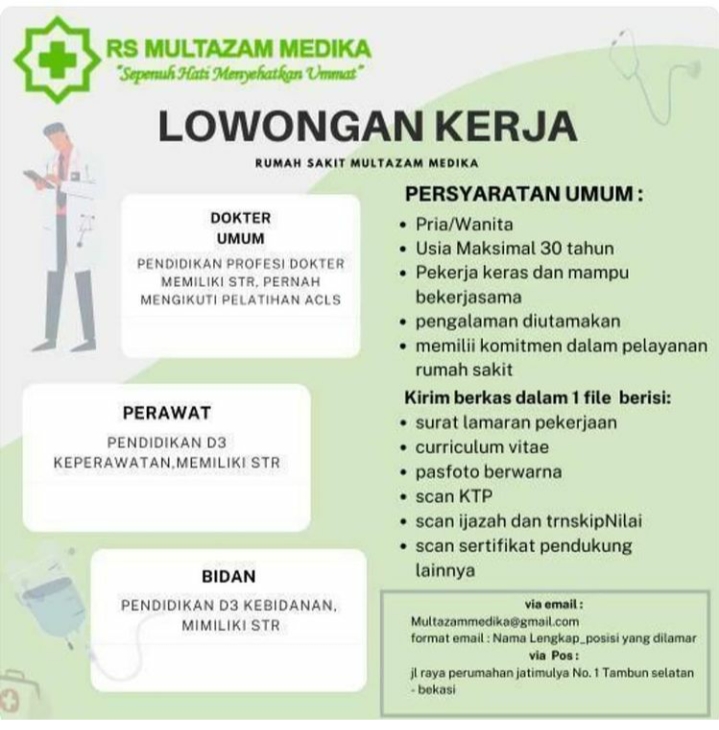 Detail Loker Rumah Sakit Bekasi Nomer 37