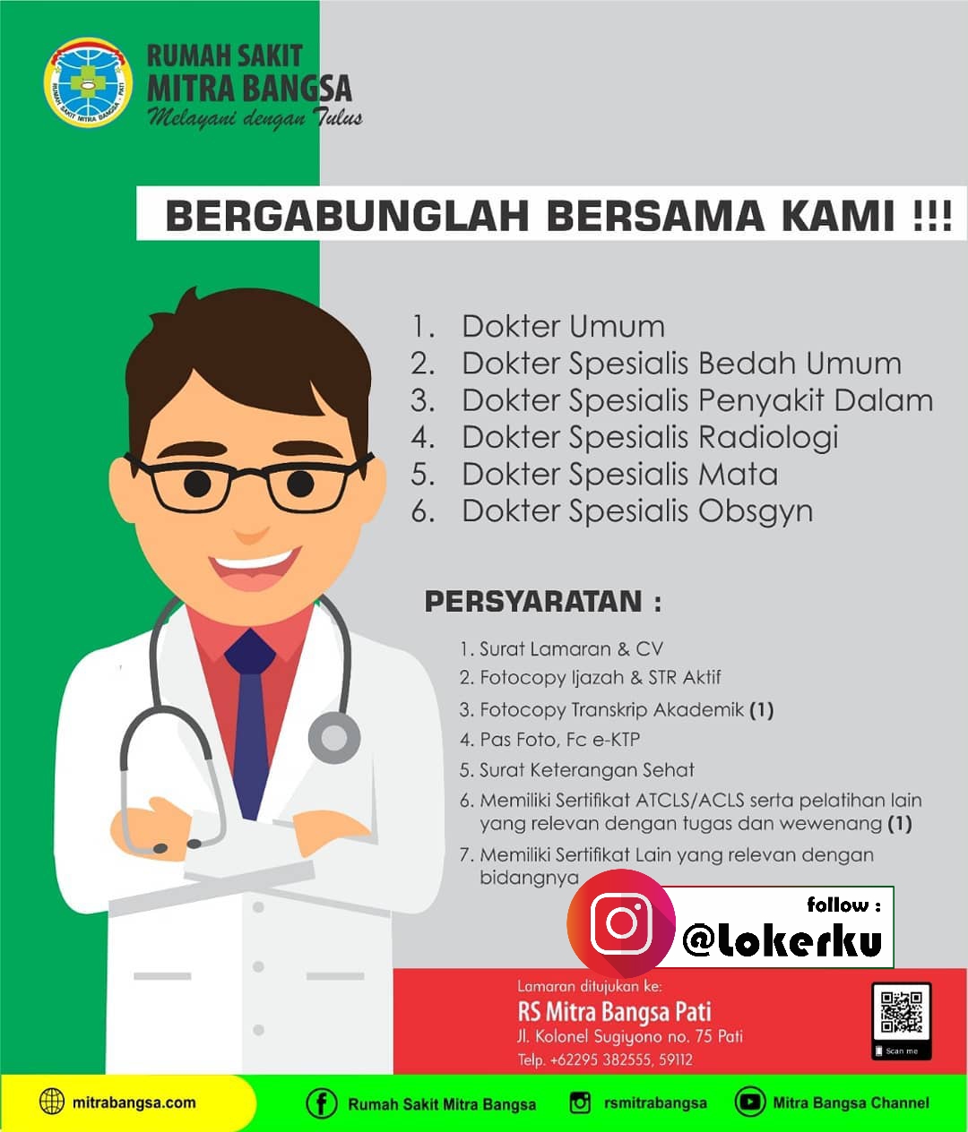 Detail Loker Rumah Sakit Mitra Bangsa Pati Nomer 9