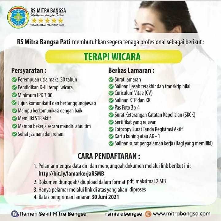 Detail Loker Rumah Sakit Mitra Bangsa Pati Nomer 13