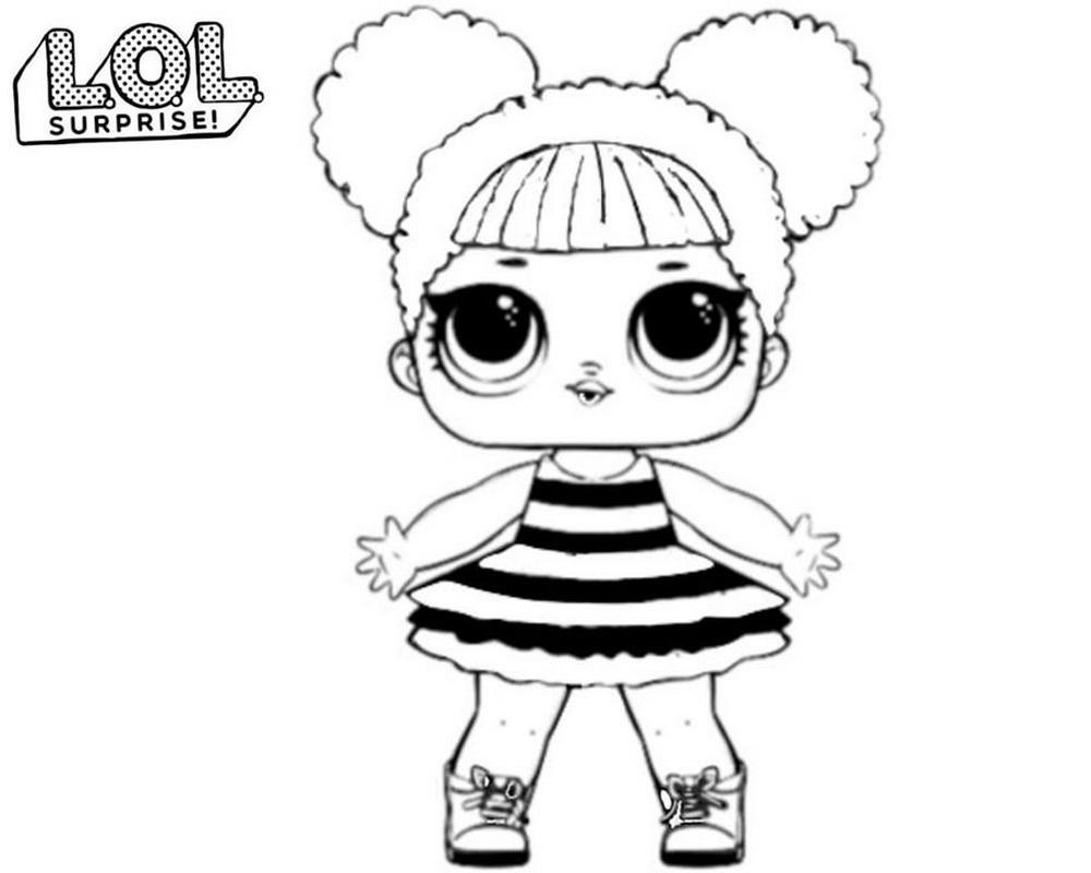 Detail Lol Doll Clipart Black And White Nomer 7