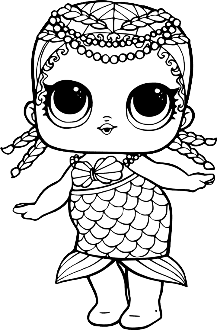 Detail Lol Doll Clipart Black And White Nomer 8