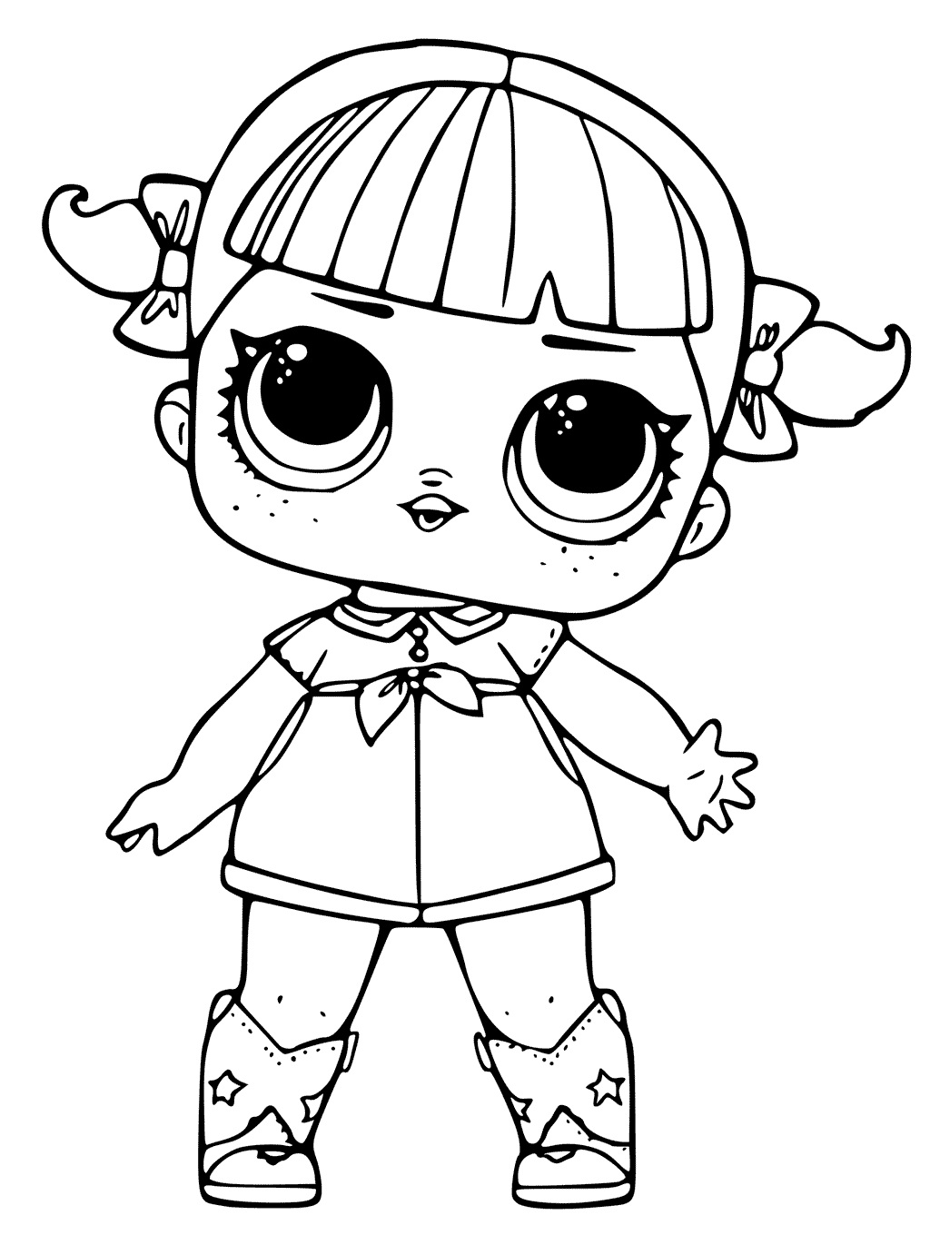 Detail Lol Doll Clipart Black And White Nomer 9