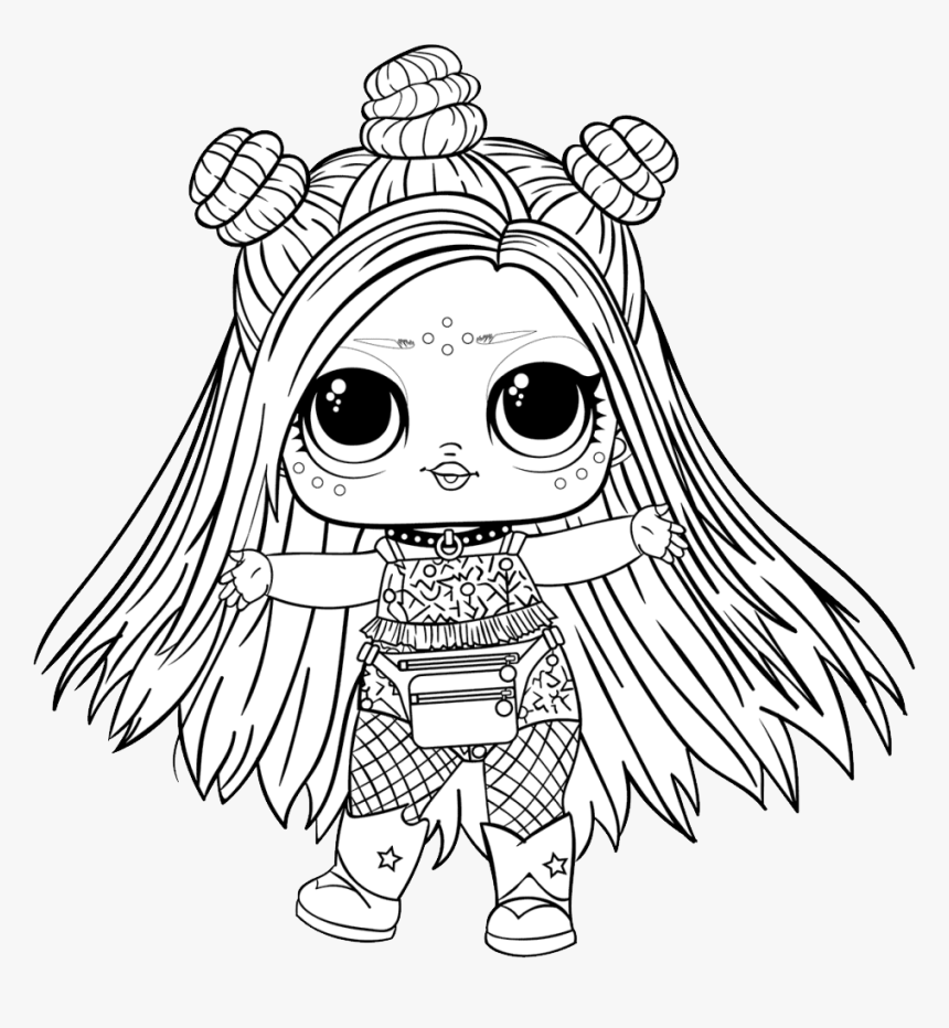 Detail Lol Doll Clipart Black And White Nomer 10
