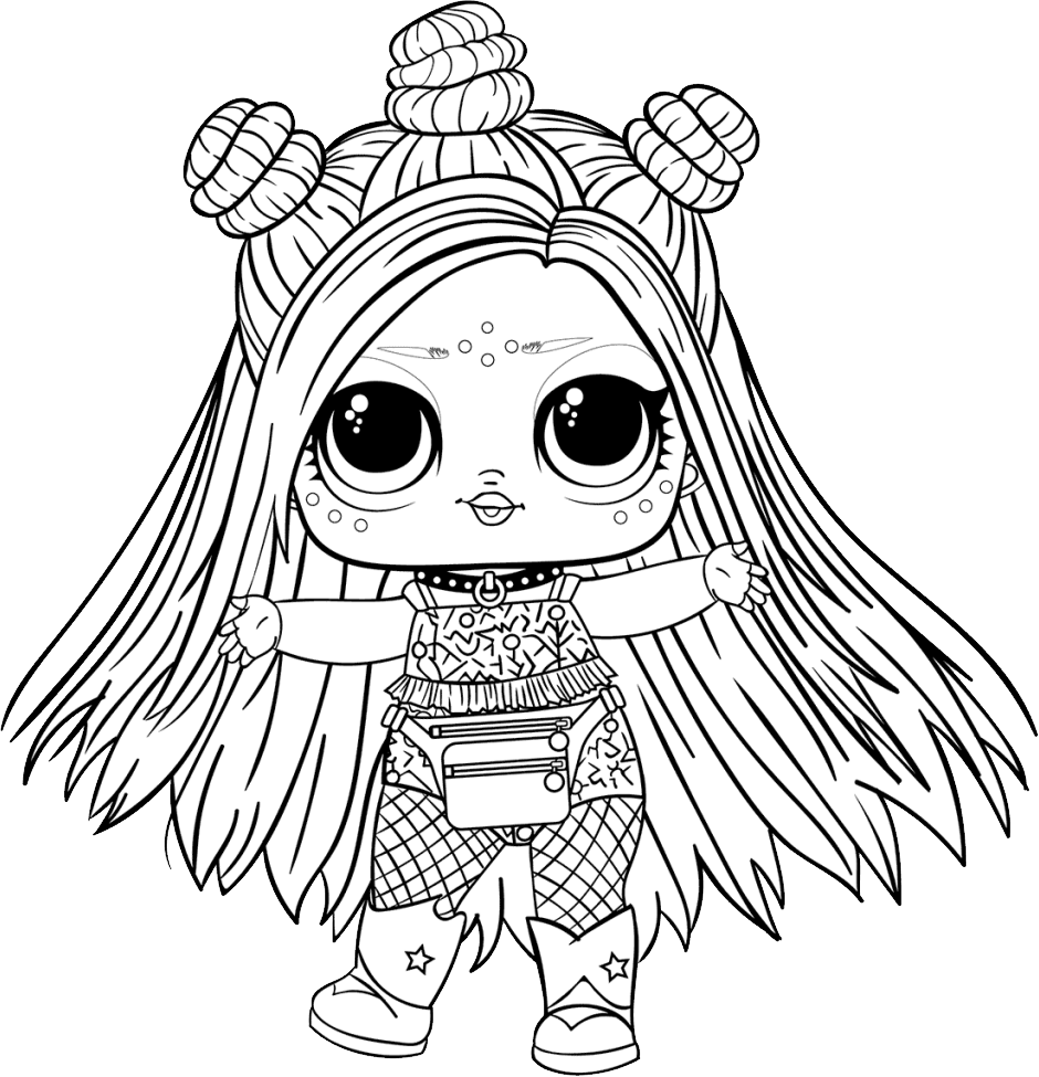 Detail Lol Doll Clipart Black And White Nomer 11