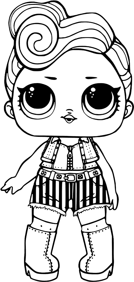 Detail Lol Doll Clipart Black And White Nomer 16