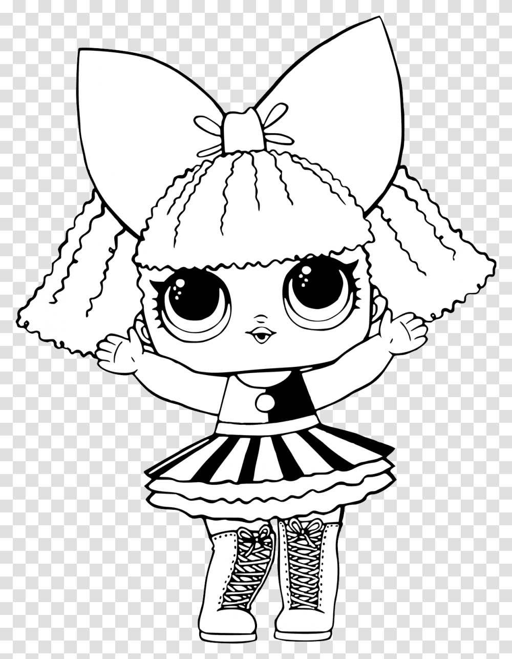 Detail Lol Doll Clipart Black And White Nomer 17