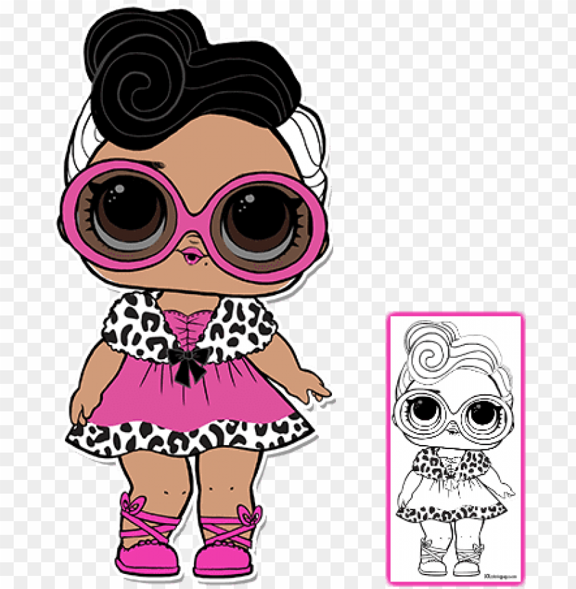 Detail Lol Doll Clipart Black And White Nomer 21