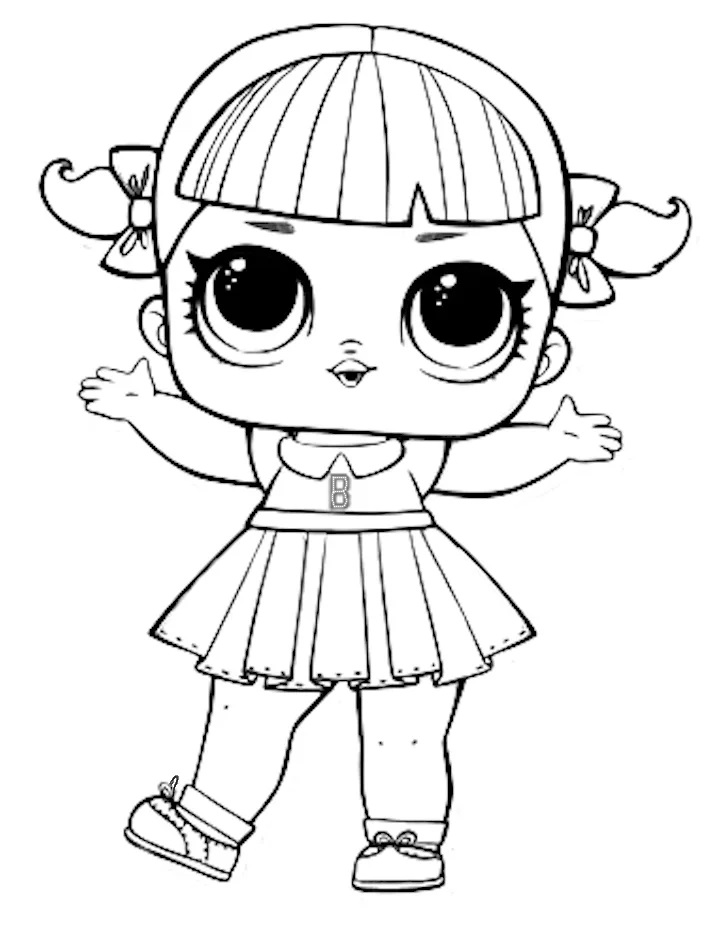 Detail Lol Doll Clipart Black And White Nomer 25