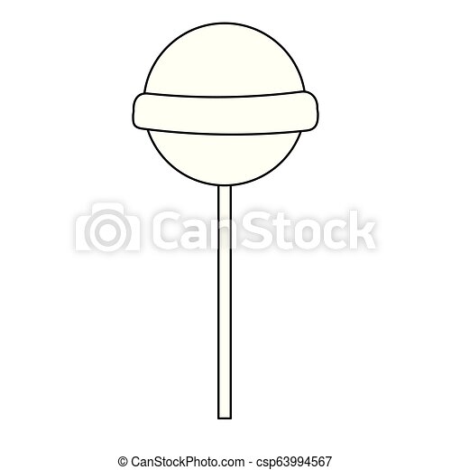 Detail Lollipop Clipart Black And White Nomer 19