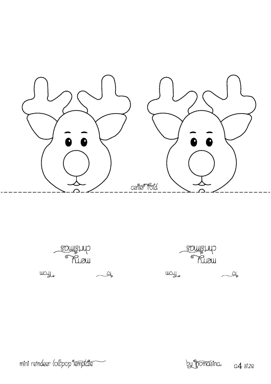 Detail Lollipop Reindeer Template Nomer 3