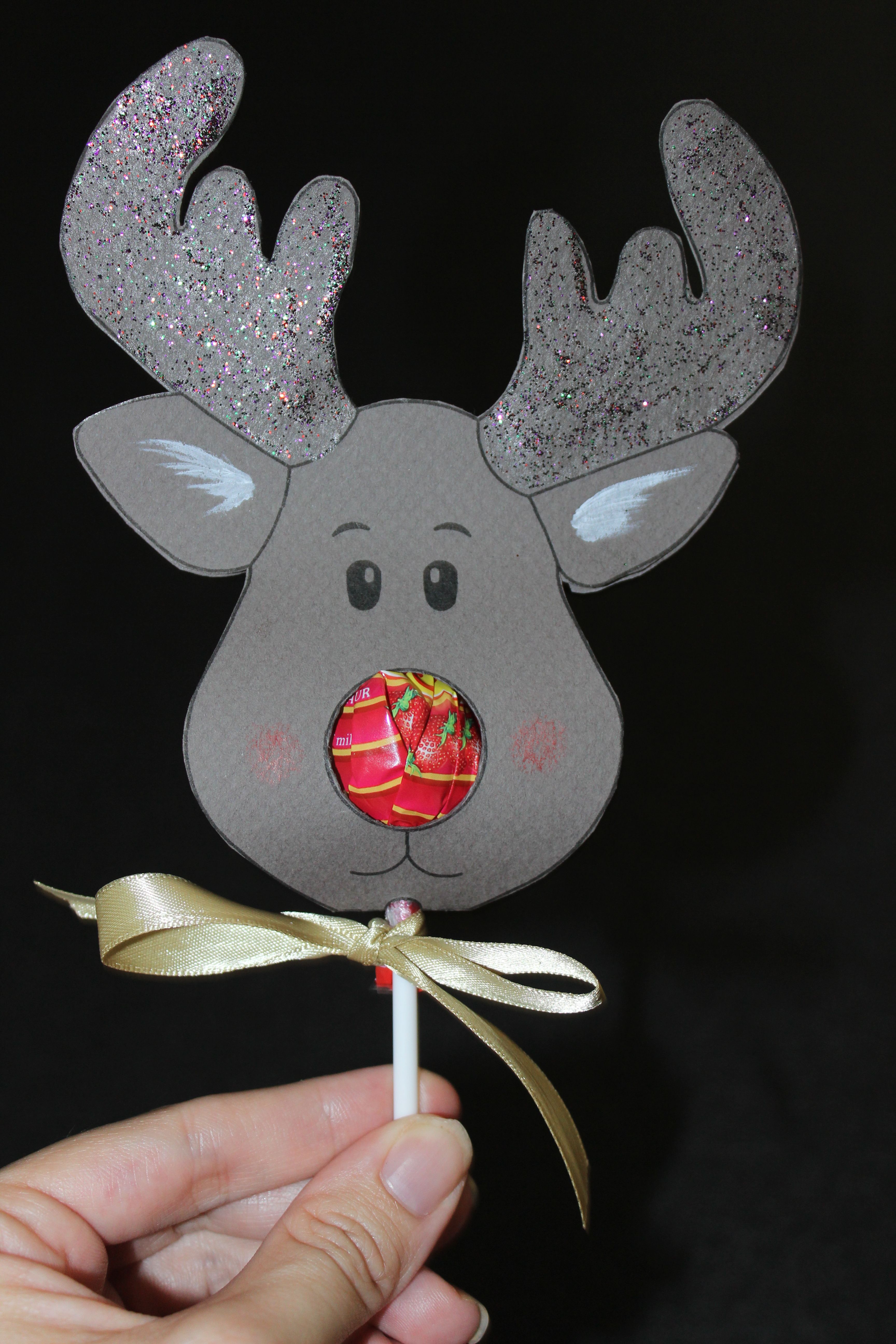 Detail Lollipop Reindeer Template Nomer 5