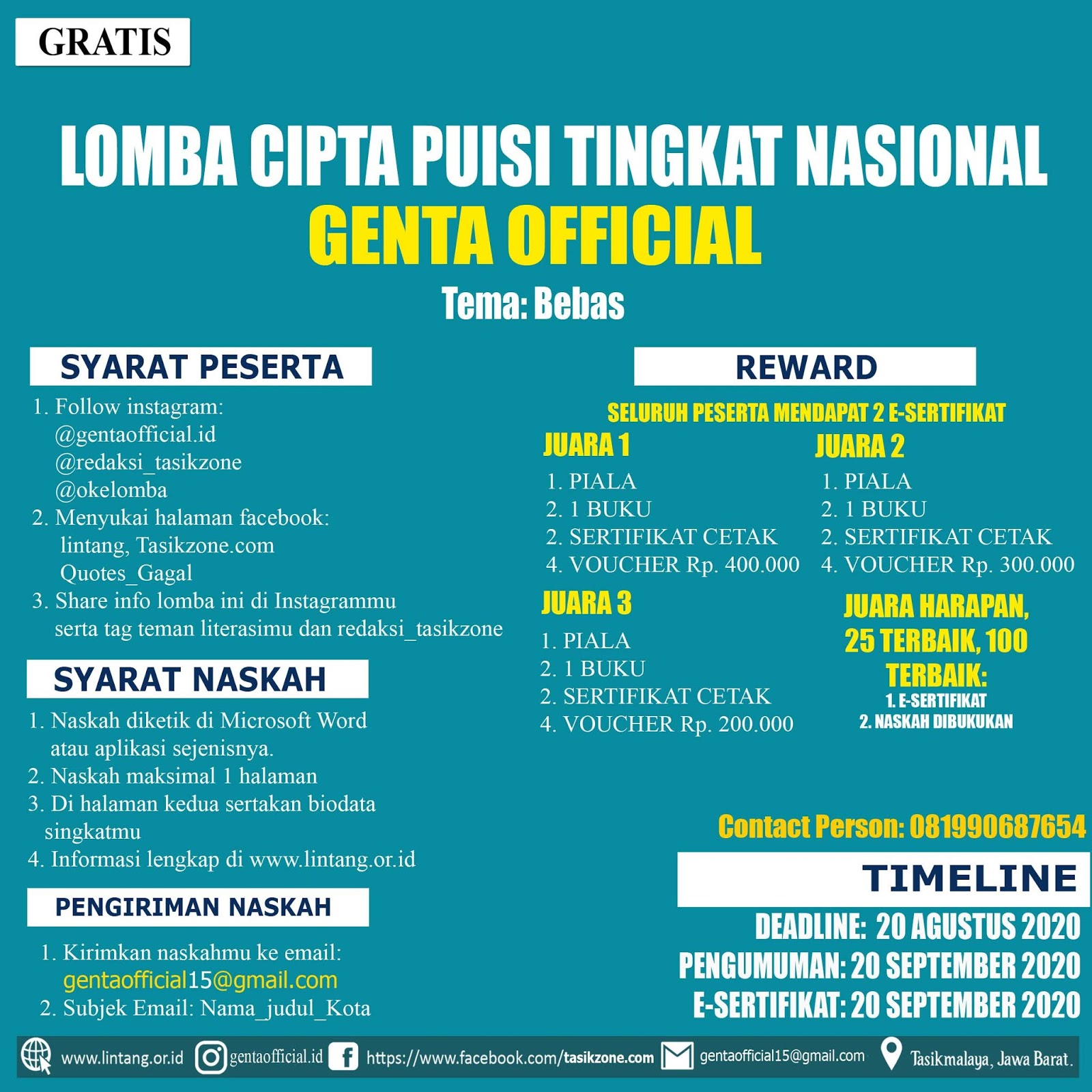 Detail Lomba Cipta Puisi Nomer 46