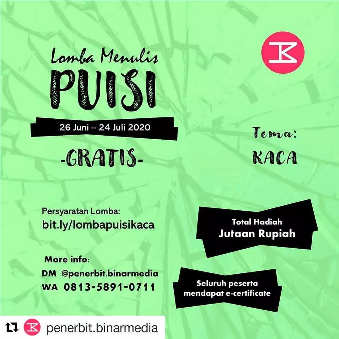 Detail Lomba Puisi 2020 Gratis Nomer 42