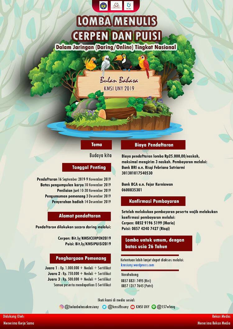 Detail Lomba Puisi Dan Cerpen 2019 Nomer 32