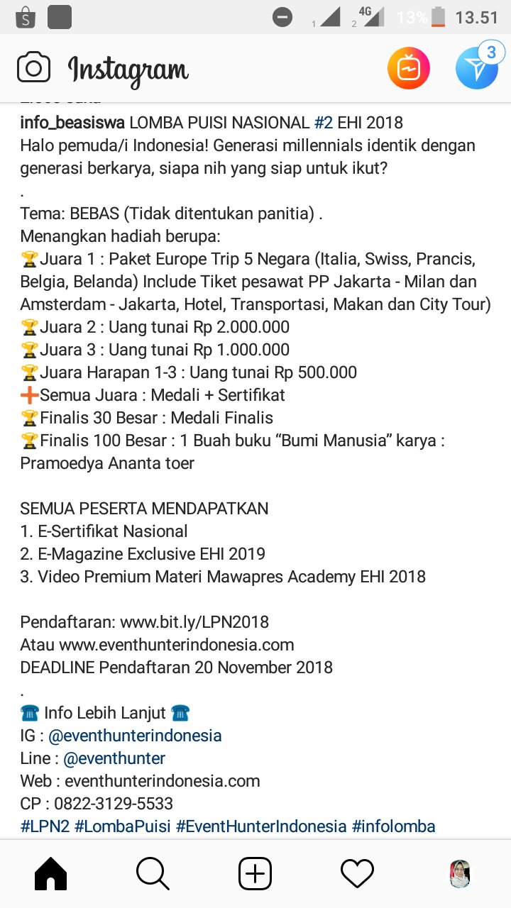 Detail Lomba Puisi November 2018 Nomer 34