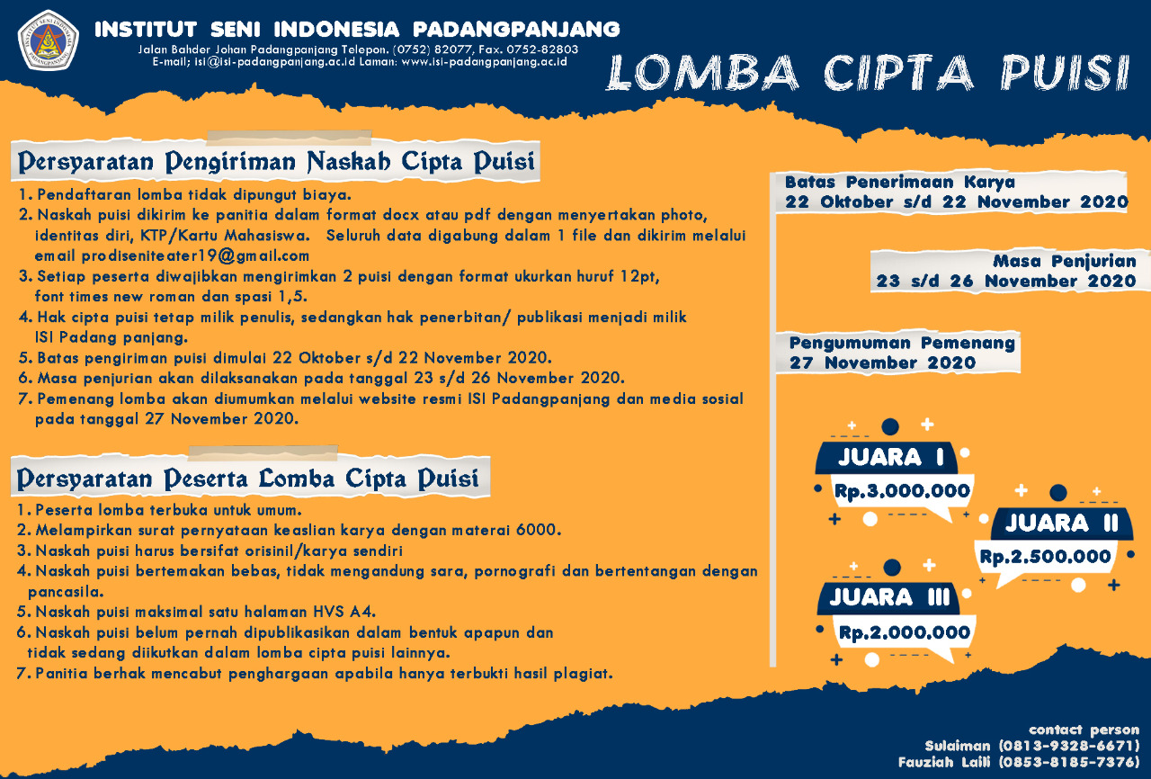 Detail Lomba Puisi November 2018 Nomer 35