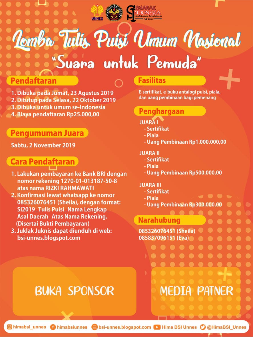 Detail Lomba Puisi Oktober 2019 Nomer 28