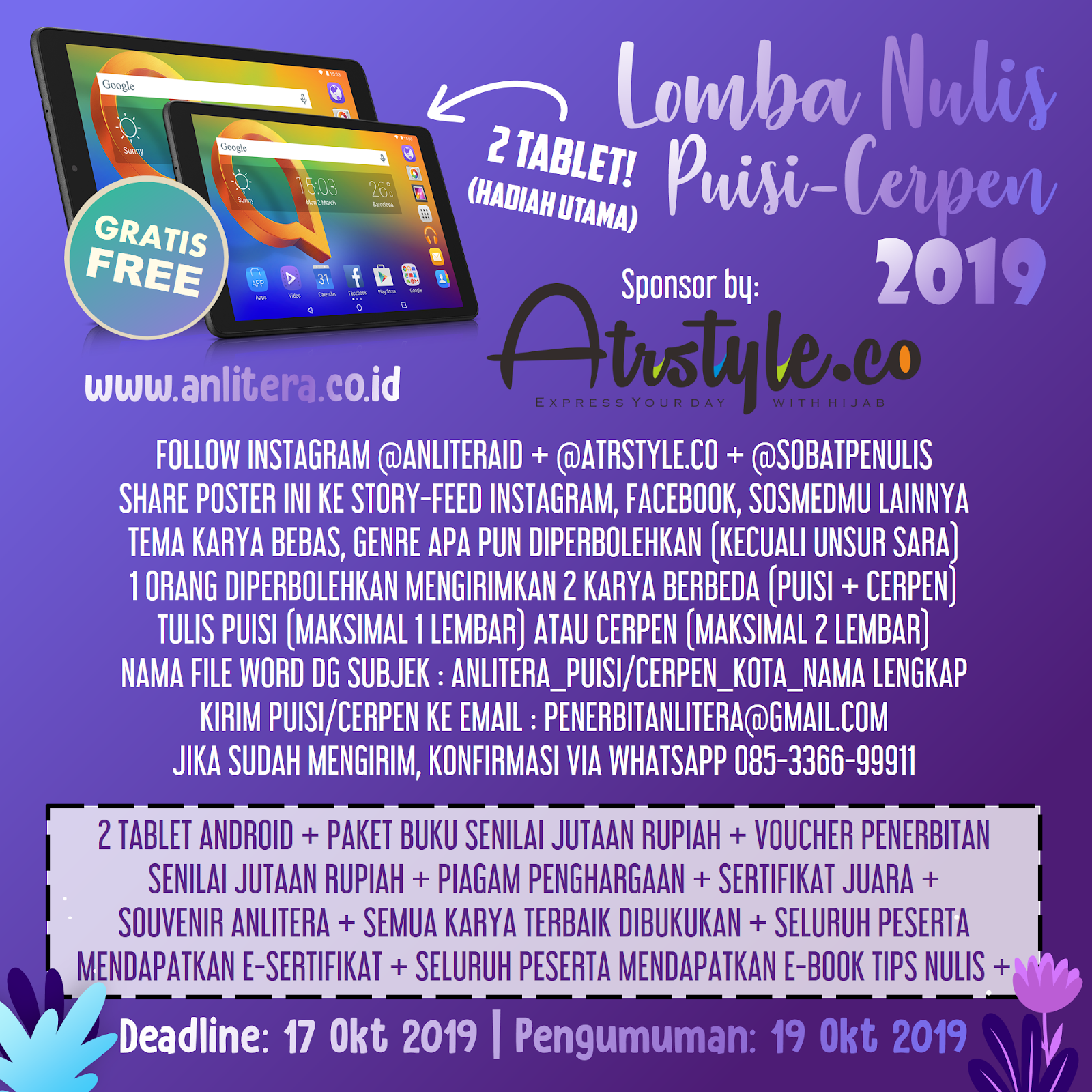 Detail Lomba Puisi Oktober 2019 Nomer 37