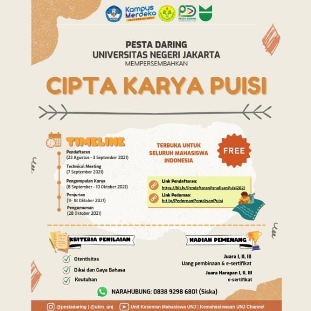 Detail Lomba Puisi Oktober 2019 Nomer 41