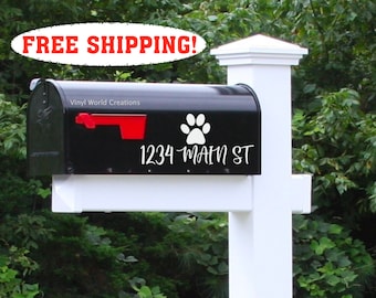 Detail Paw Print Sticker On Mailbox Nomer 36