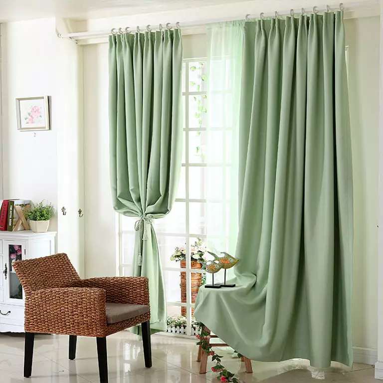 Detail Pea Green Curtains Nomer 20