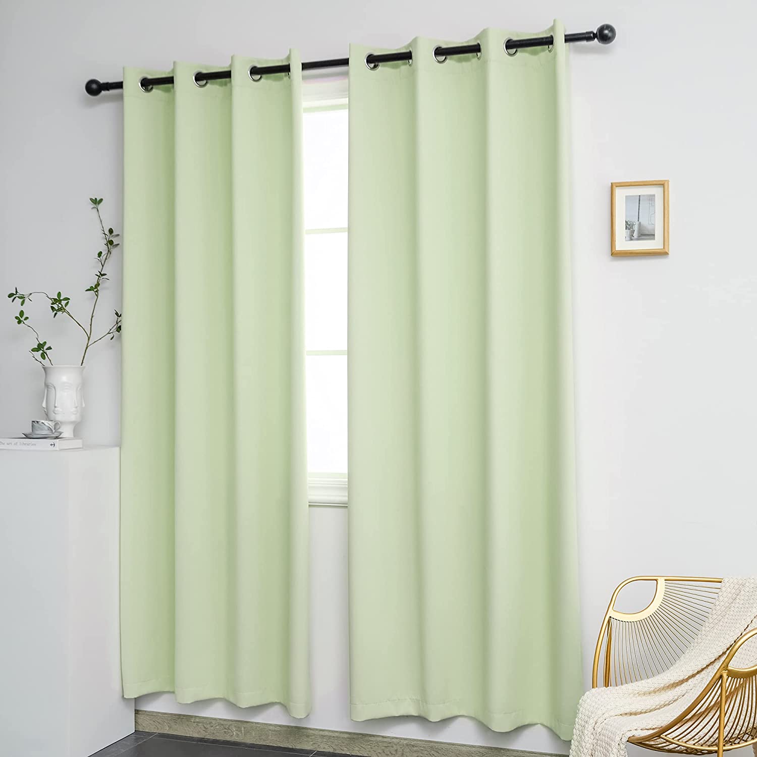 Detail Pea Green Curtains Nomer 5