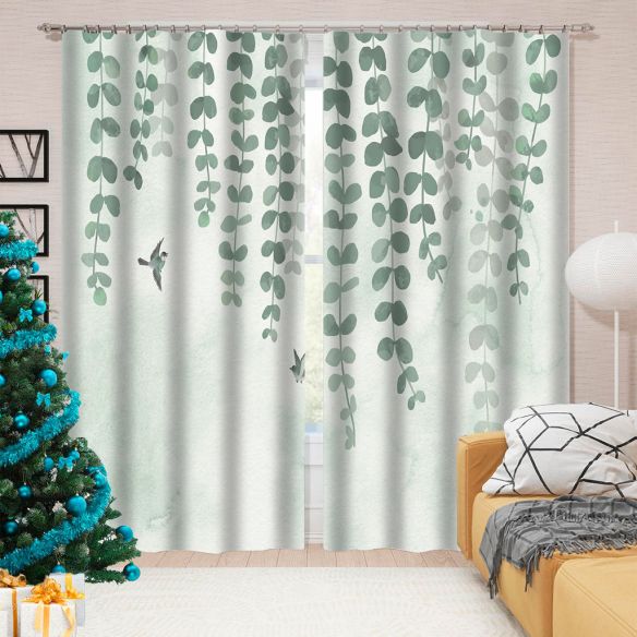 Detail Pea Green Curtains Nomer 54