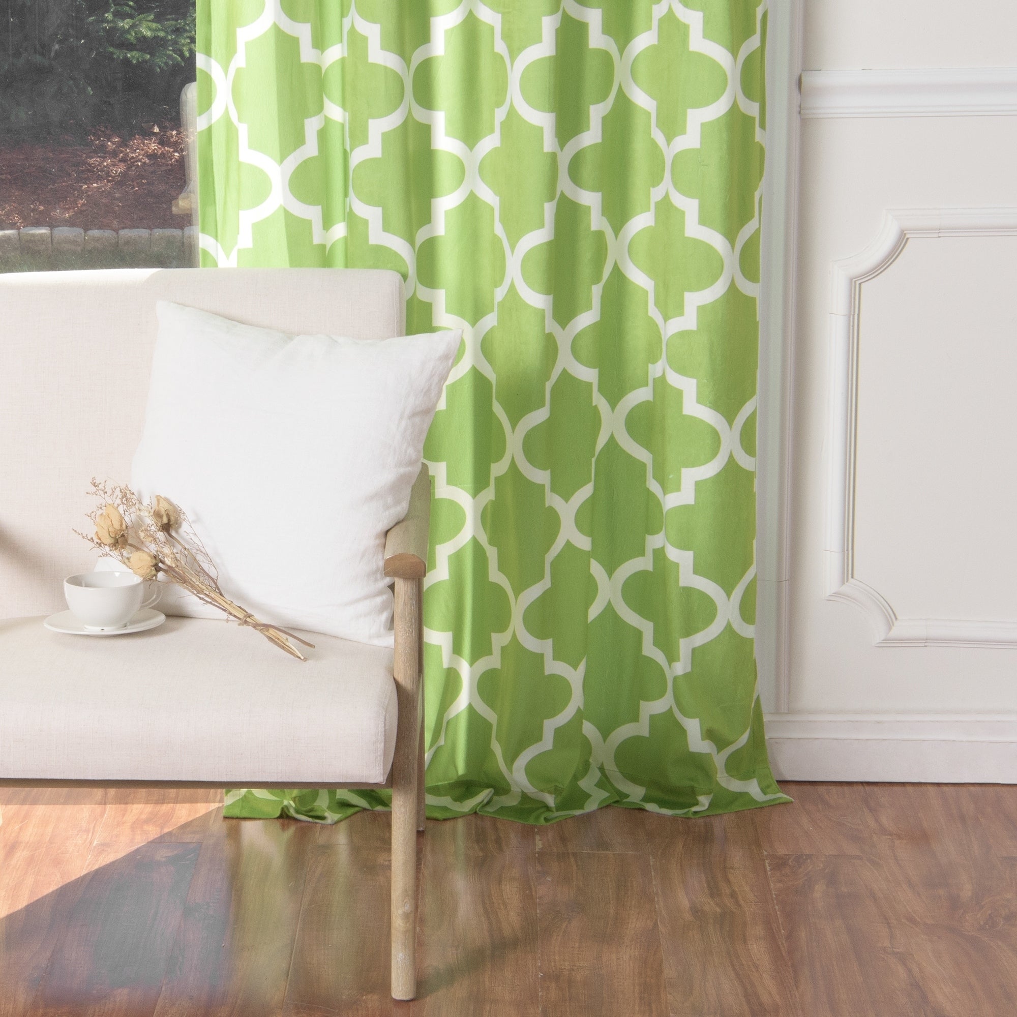 Detail Pea Green Curtains Nomer 58