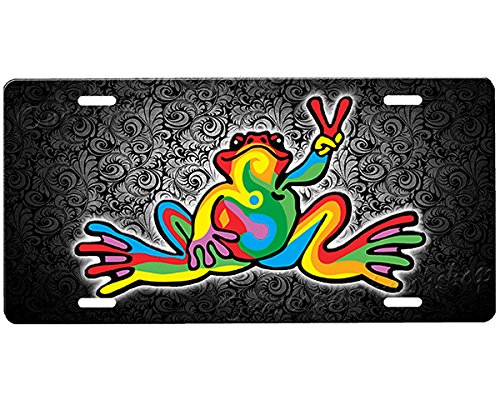 Detail Peace Frog License Plate Nomer 4