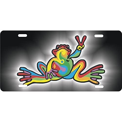 Detail Peace Frog License Plate Nomer 35