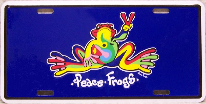 Detail Peace Frog License Plate Nomer 43